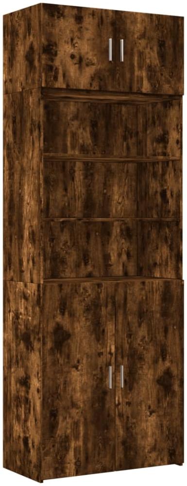 vidaXL Hochschrank Räuchereiche 80x42,5x225 cm Holzwerkstoff 3281347 Bild 1