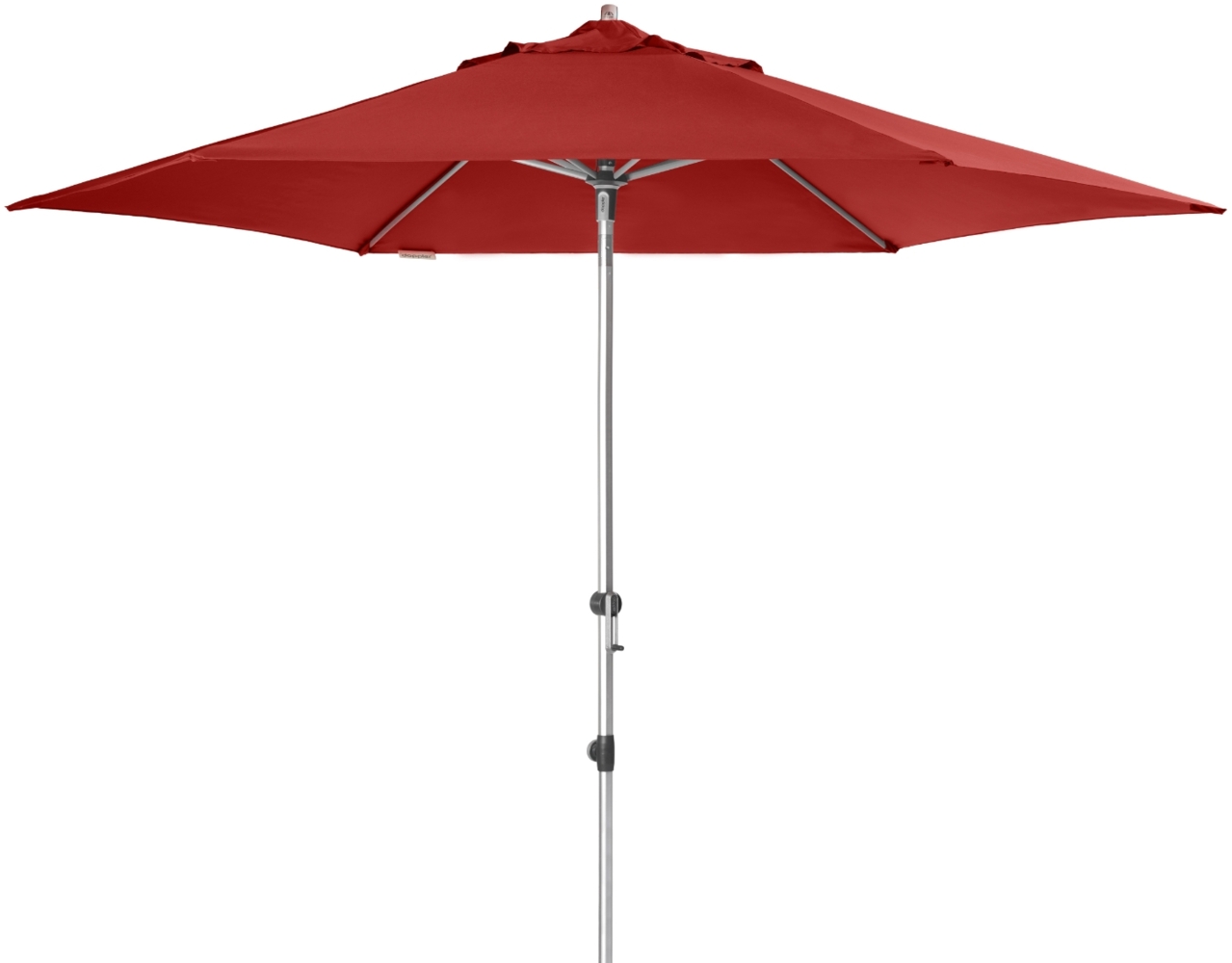 Doppler 'Expert 320 Auto Tilt' Sonnenschirm mit Kurbel, Alugestell / Polyester bordeaux, Ø 320 cm Bild 1