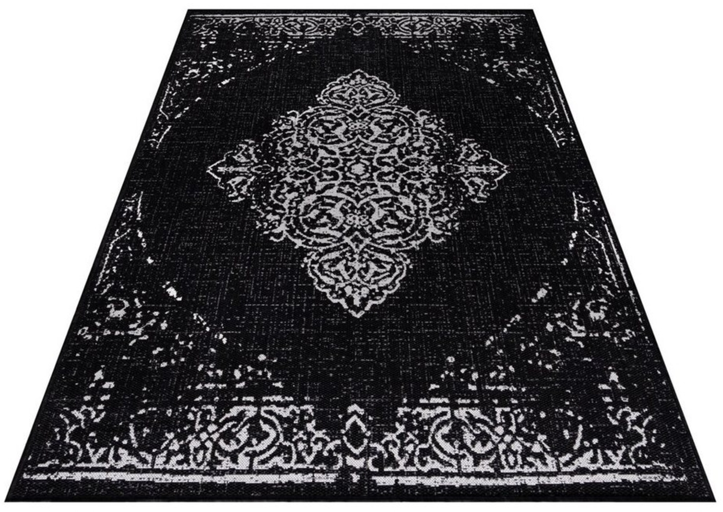Stilvoll Günstig Outdoorteppich Teppich für den Flur oder Küche Vintage Design, Läufer, Höhe: 5 mm Bild 1