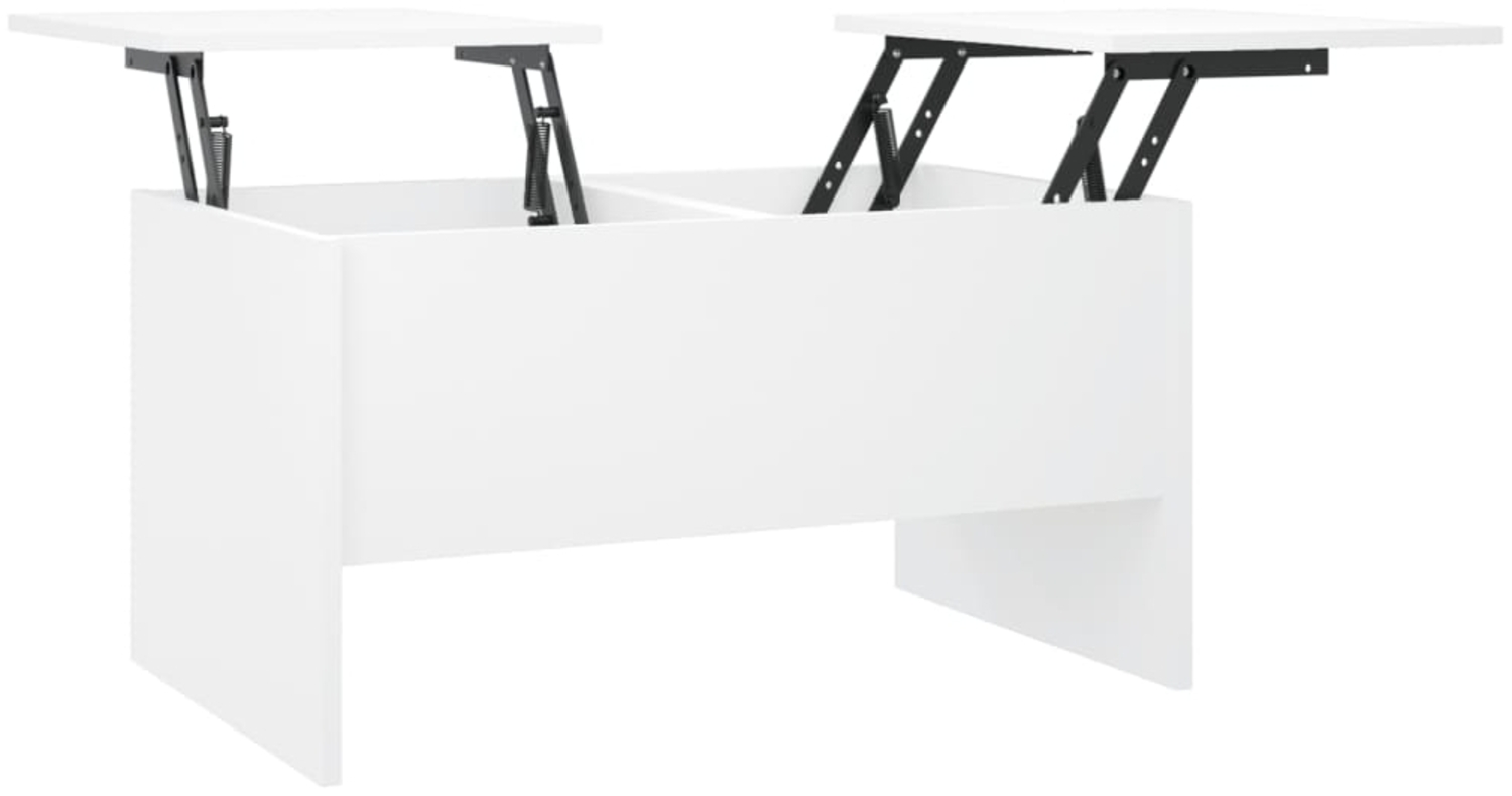 vidaXL Couchtisch Weiß 80x50x42,5 cm Holzwerkstoff 809728 Bild 1