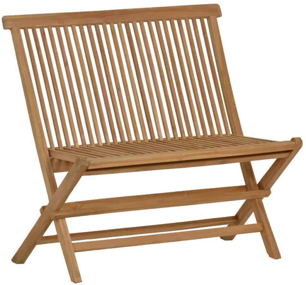 MiaMöbel Teak Bank/Klappbank 120cm Massivholz Teak Modern Bild 1