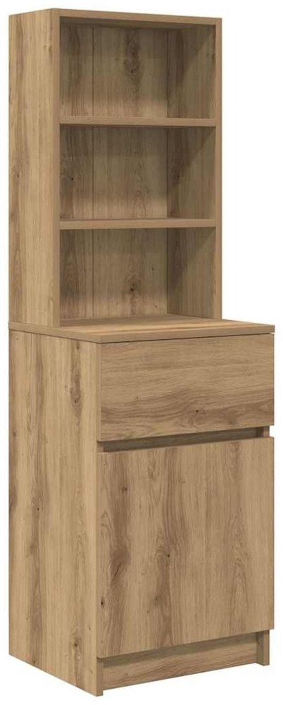 vidaXL Nachttisch Artisan-Eiche 39x35x125 cm Holzwerkstoff 861318 Bild 1