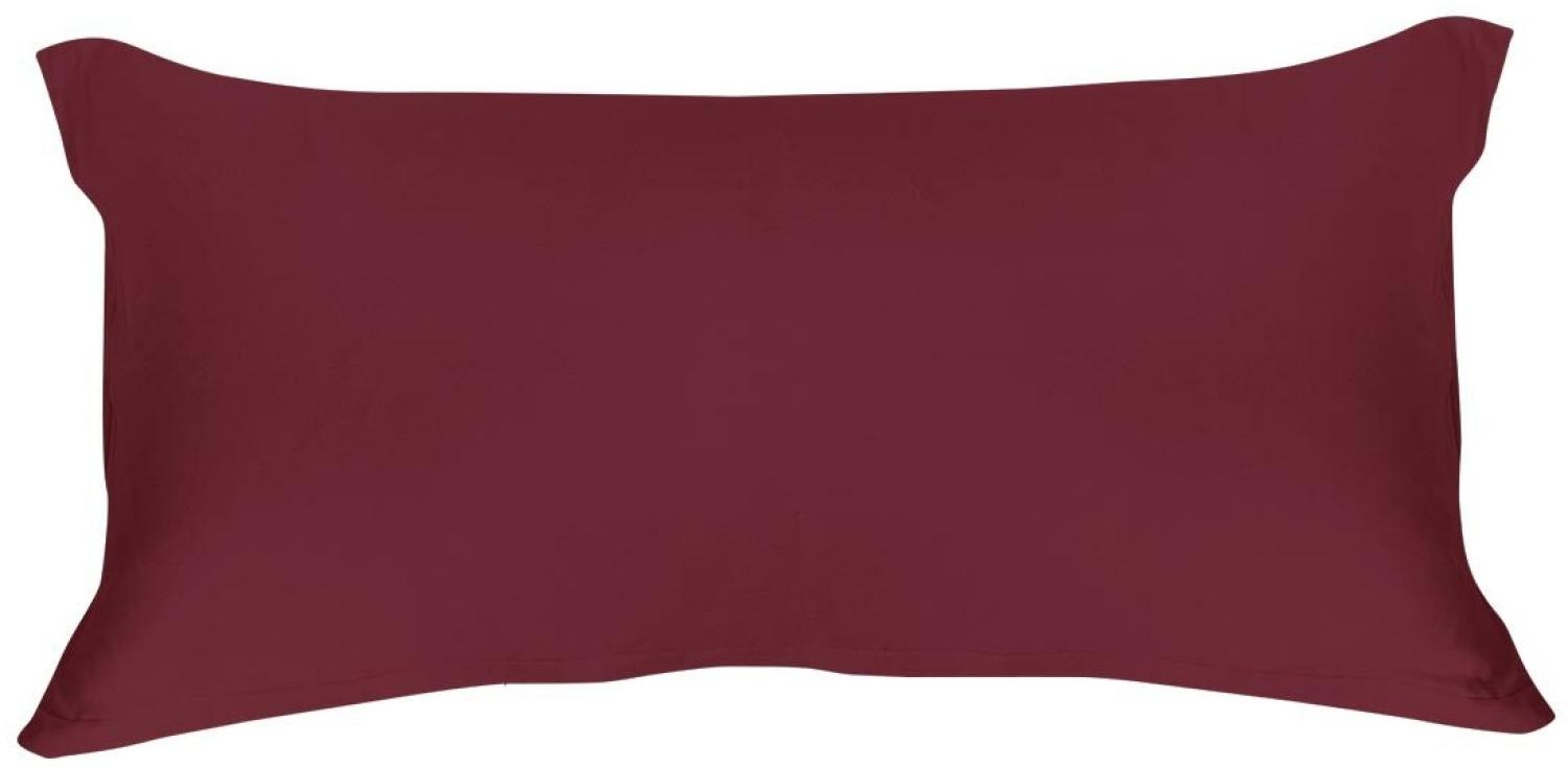 Formesse Bella Donna Jersey Kissenbezug|ca. 40x80 cm| cabernet Bild 1