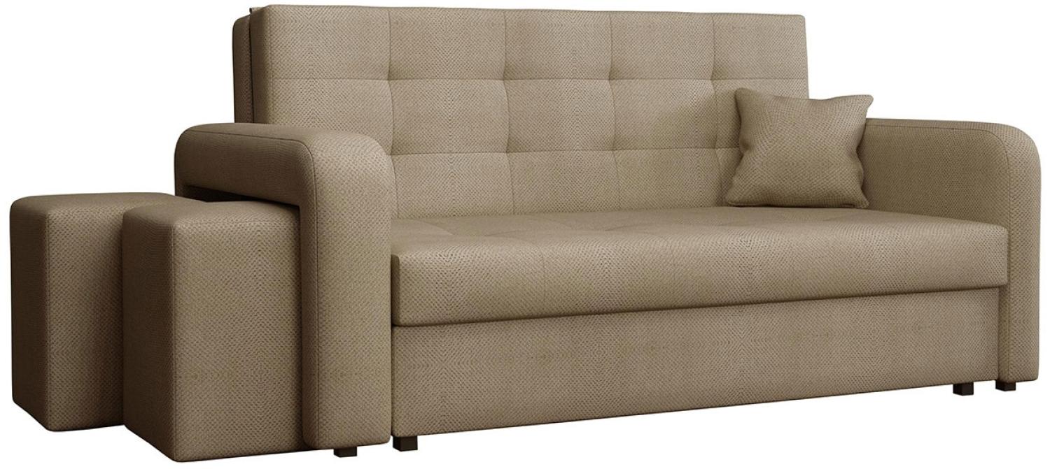 Schlafsofa Viva Home III, Nische für Hocker auf der linken Seite, Farbe: Enjoy 2 Bild 1