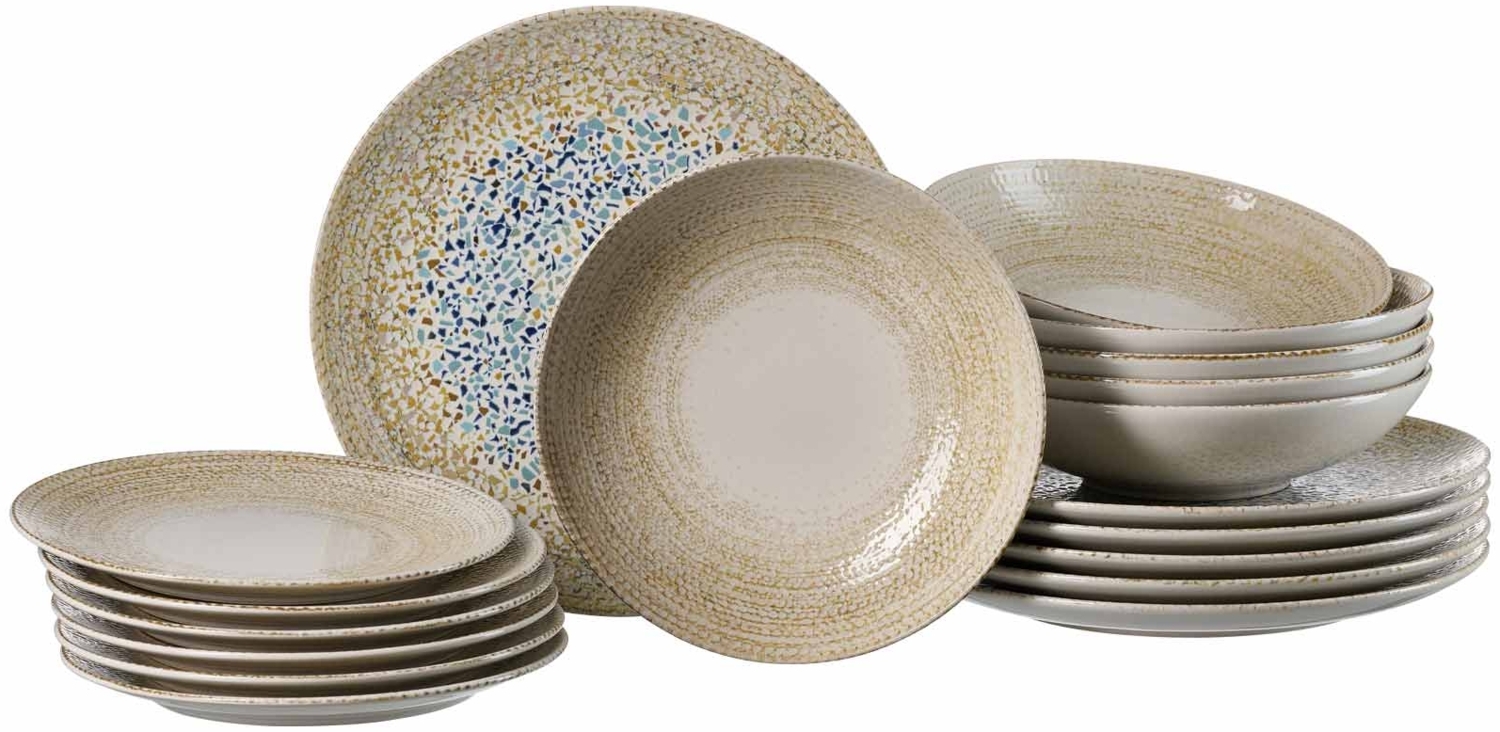 Ritzenhoff & Breker Rimini Teller-Set 18-teilig Sand - DS Bild 1