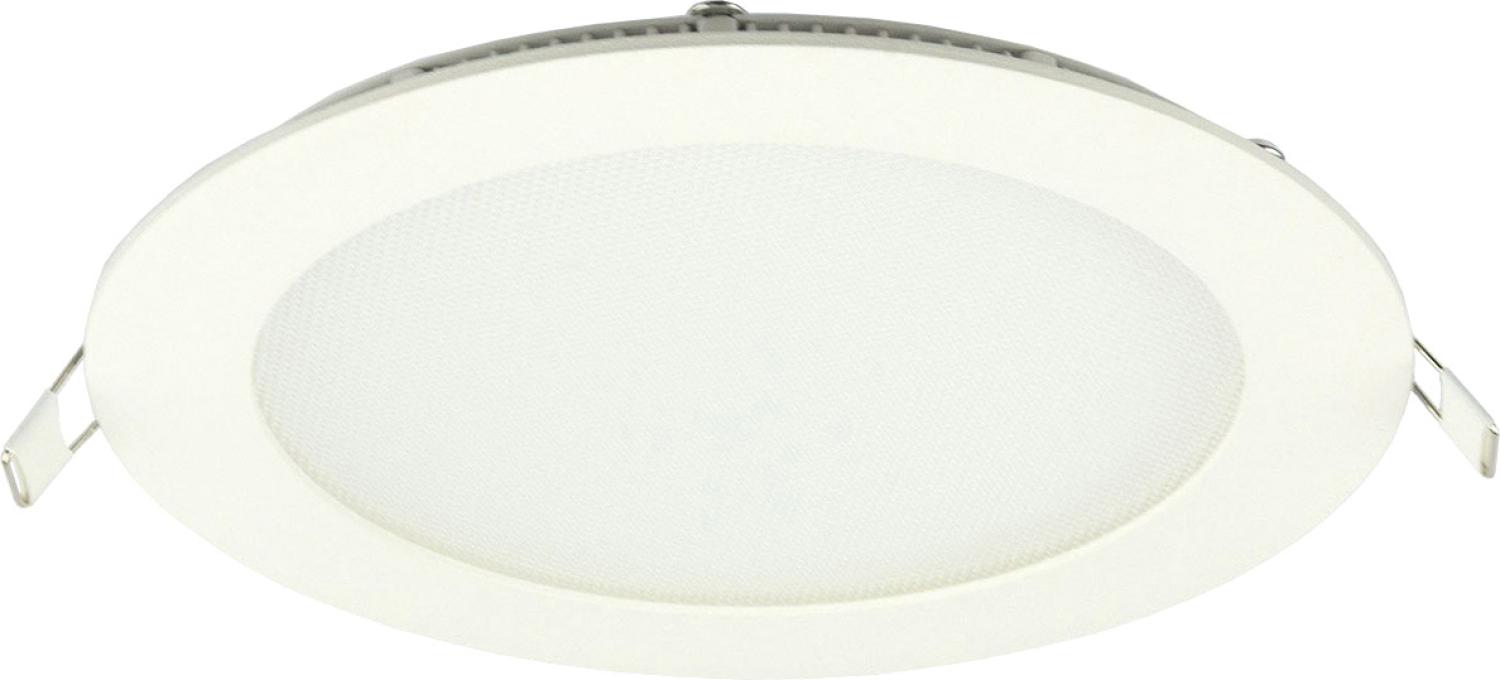 ISOLED LED Downlight, 12W, rund, ultraflach, blendungsreduziert, weiß, neutralweiß, dimmbar CRI90 Bild 1