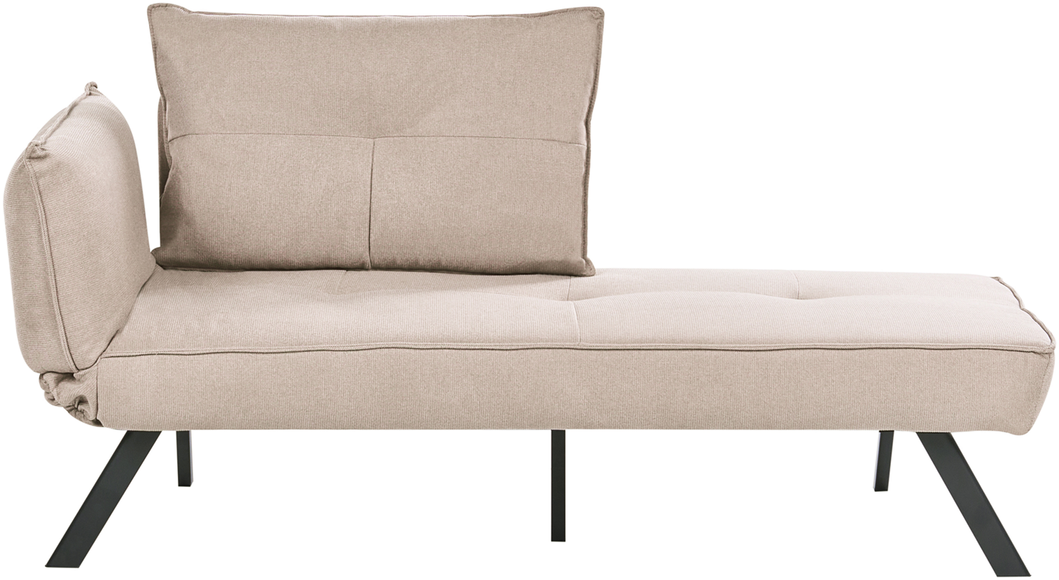 Linksseitige Chaiselounge ROCAMADOUR Stoff Taupe Bild 1