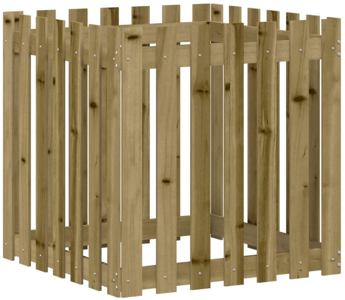 vidaXL Pflanzkübel Latten-Design 70x70x70 cm Kiefernholz Imprägniert 832466 Bild 1