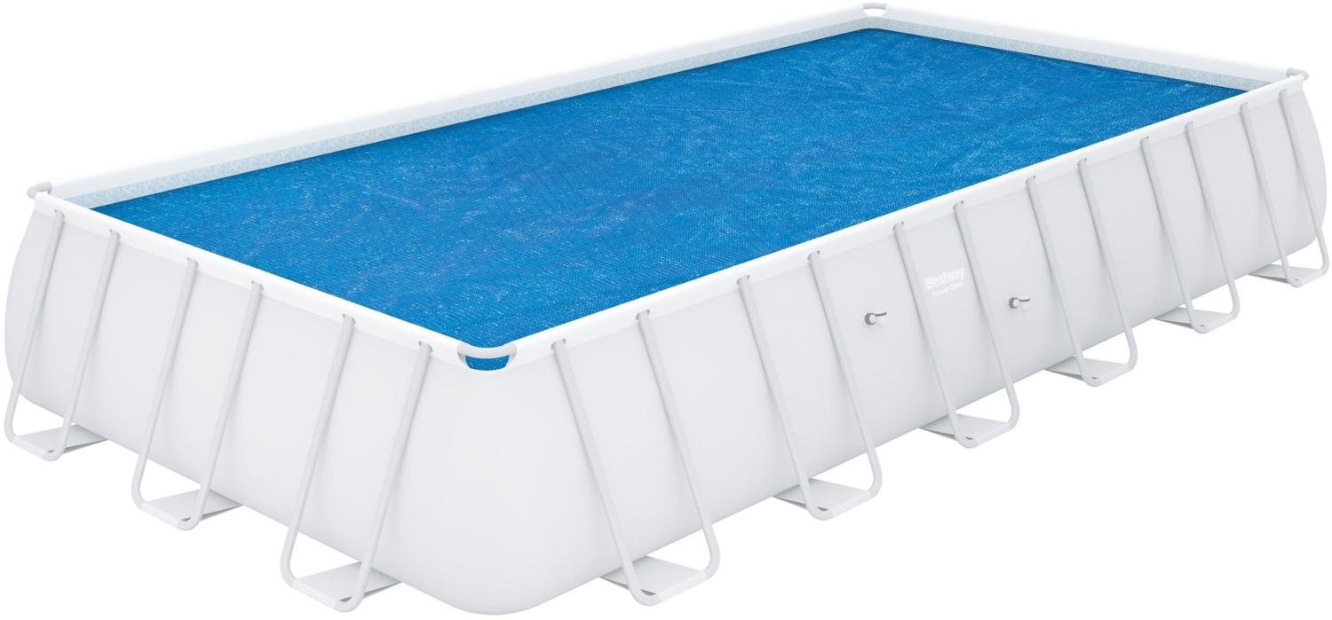 Flowclear™ PE-Solarabdeckplane 703 x 336 cm, blau, eckig Bild 1