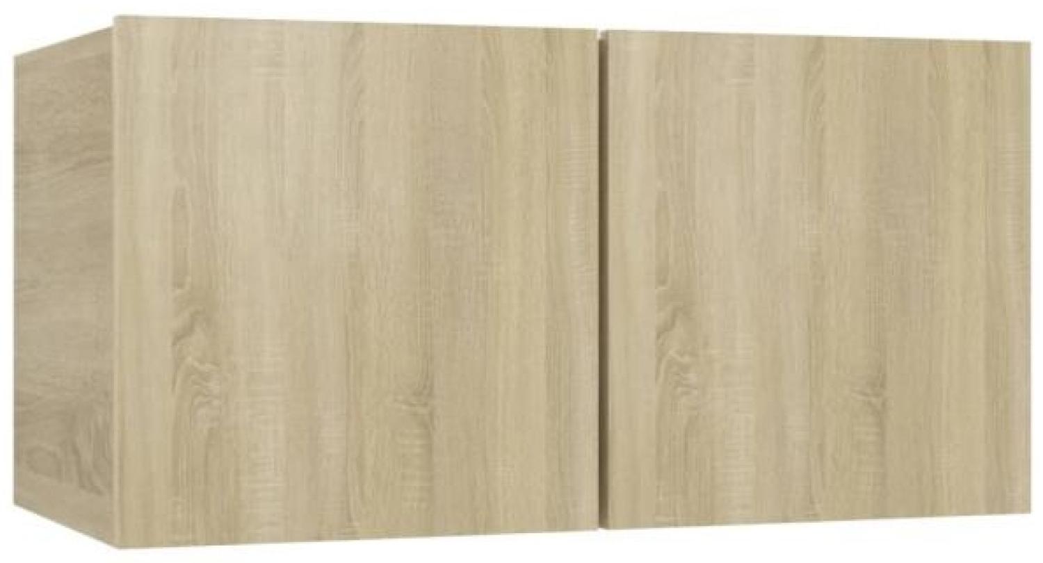 vidaXL 4-tlg. TV-Schrank-Set Sonoma-Eiche Spanplatte [3078992] Bild 1