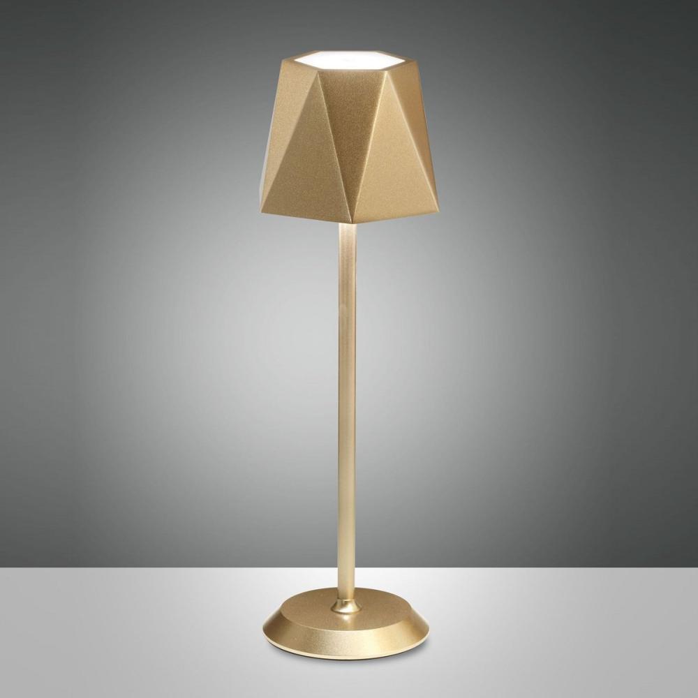 Fabas Luce 3678-30-189 Akku Tischleuchte Katy gold 3000K dimmbar Bild 1