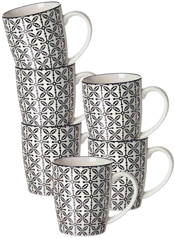 Ritzenhoff & Breker Takeo Leaves Henkelbecher 350 ml 6er Set Bild 1