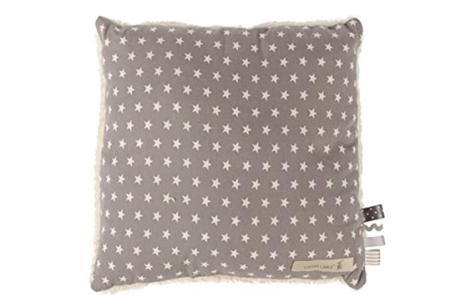 LOTTAS LABLE 17200-56 Kuschelkissen Deko Star anthrazit 40x40 cm Bild 1