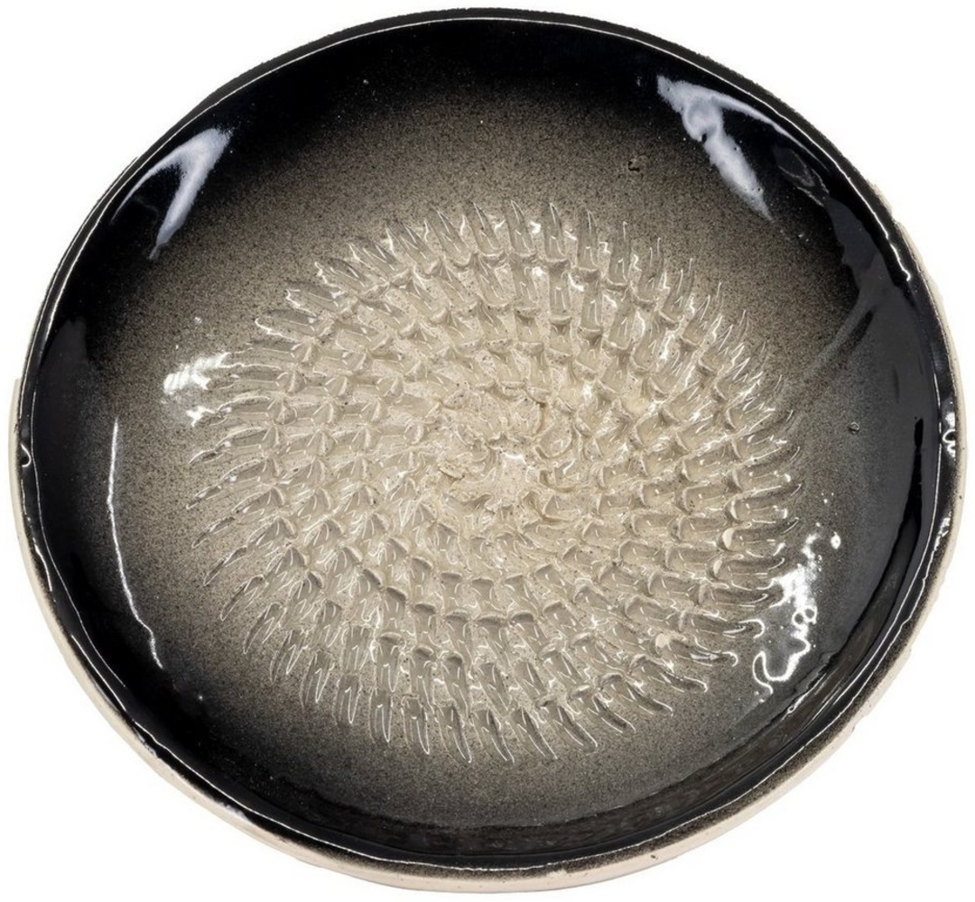 Kaladia Multireibe 812, Uni Schwarz, Keramik, Reibeteller Keramik einfarbig - Durchmesser ca. 12cm - Made in Spain Bild 1