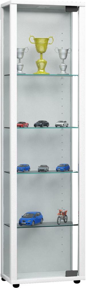 Vitrinenschrank Glas Sammler Vitrine Standvitrine Wohnzimmer Schrank weiß Bild 1