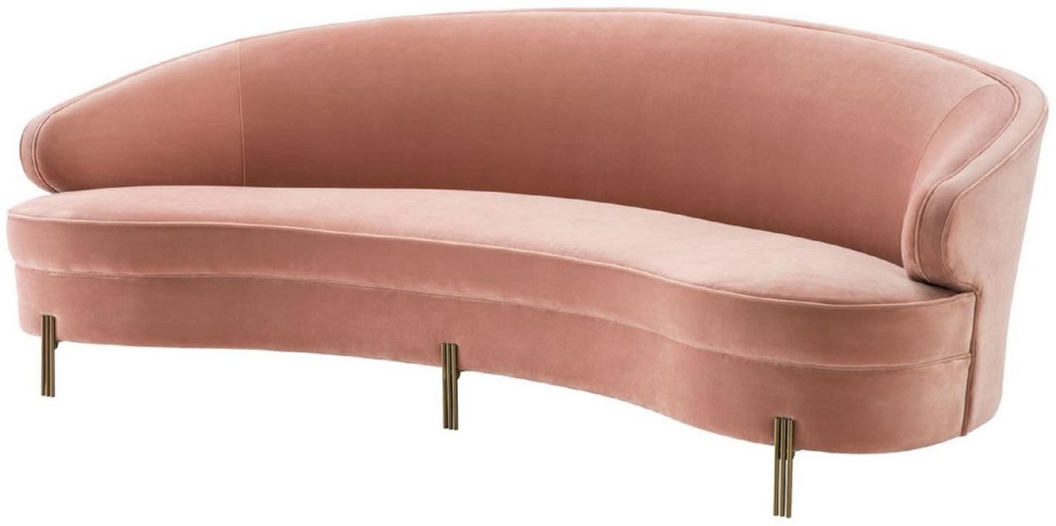 EICHHOLTZ Sofa Pierson Savona nude velvet Bild 1