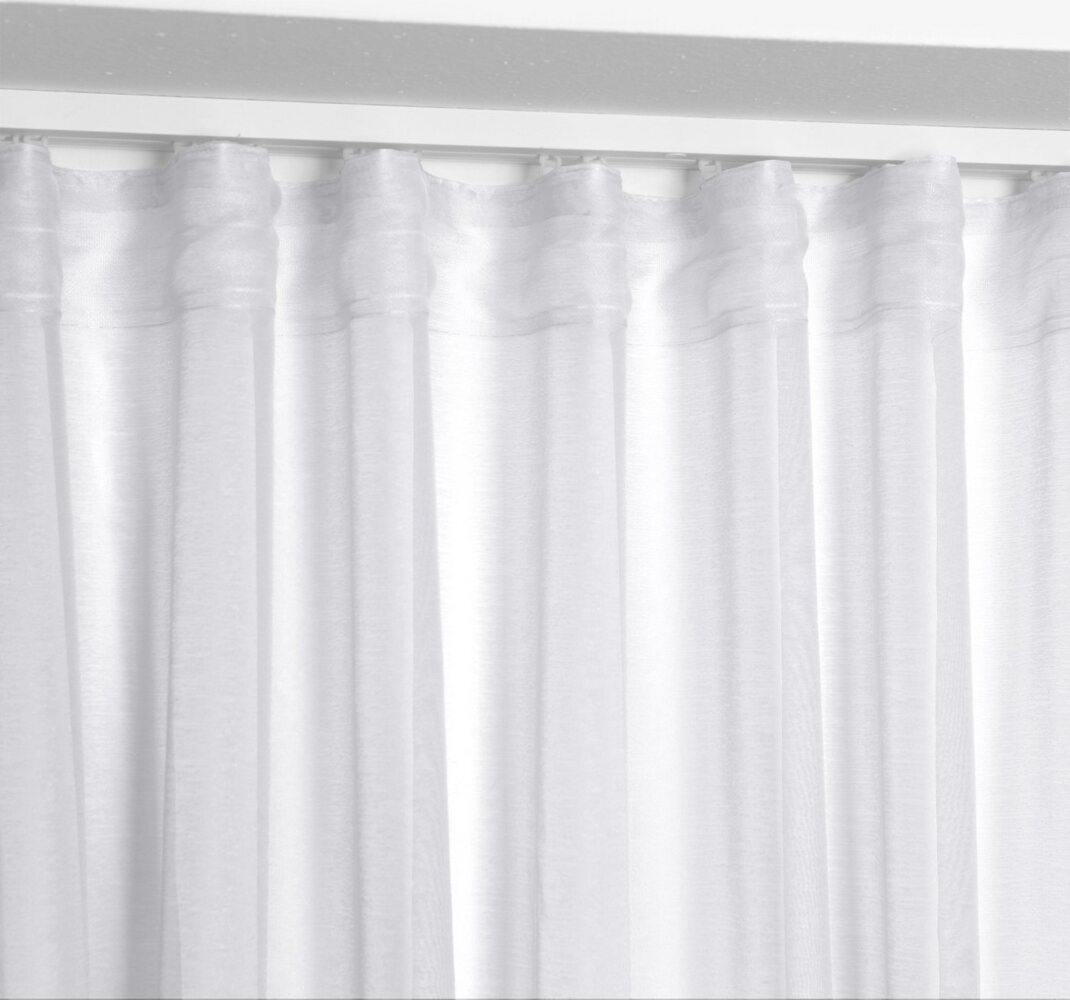Beautex Gardine Transparente Gardine Dolly, wählbar mit Kräusel- und Ösen- Aufhängung, Kräuselband (1 St), transparent Bild 1