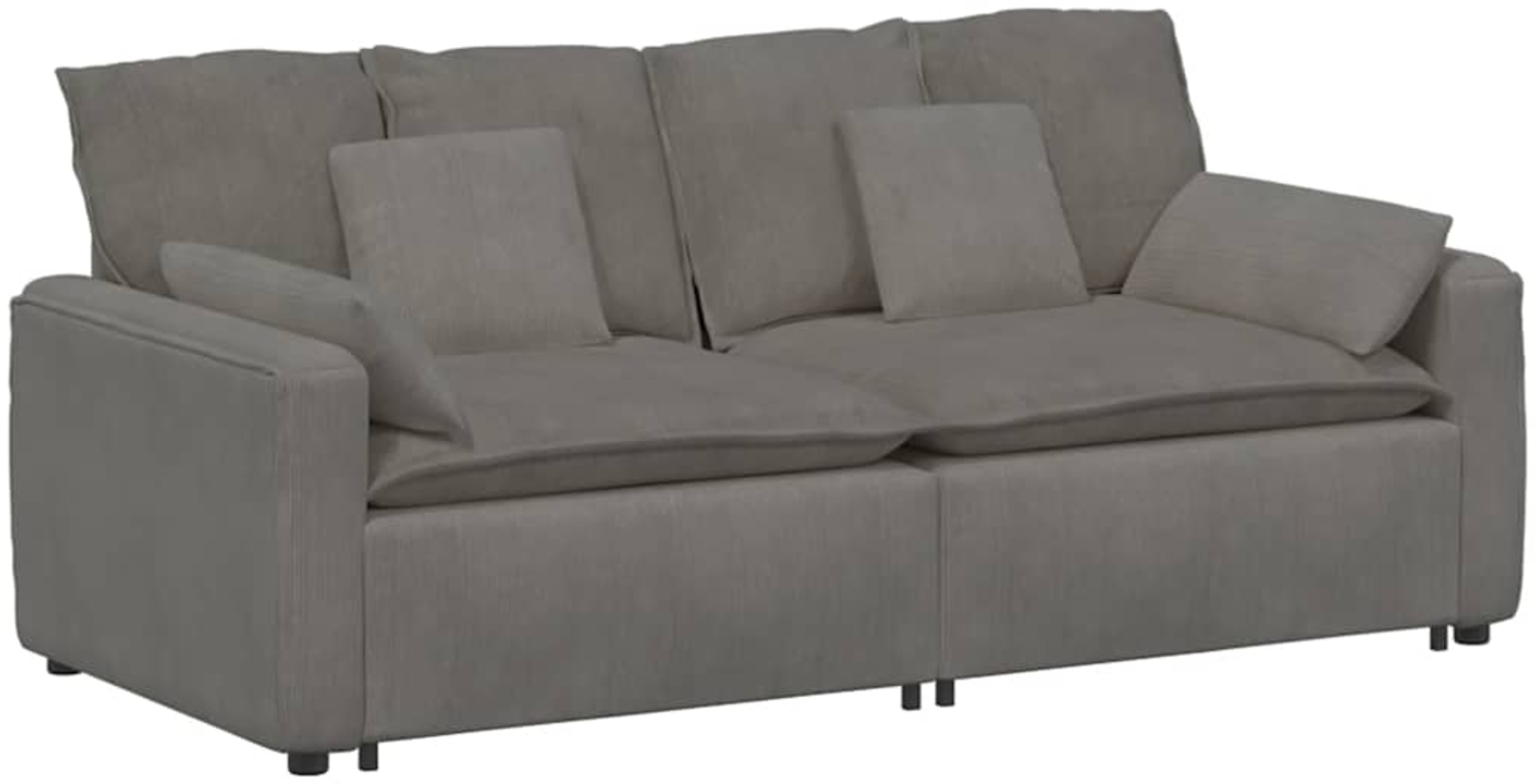 vidaXL Modulares Sofa mit Kissen Hellgrau 3321137 Bild 1