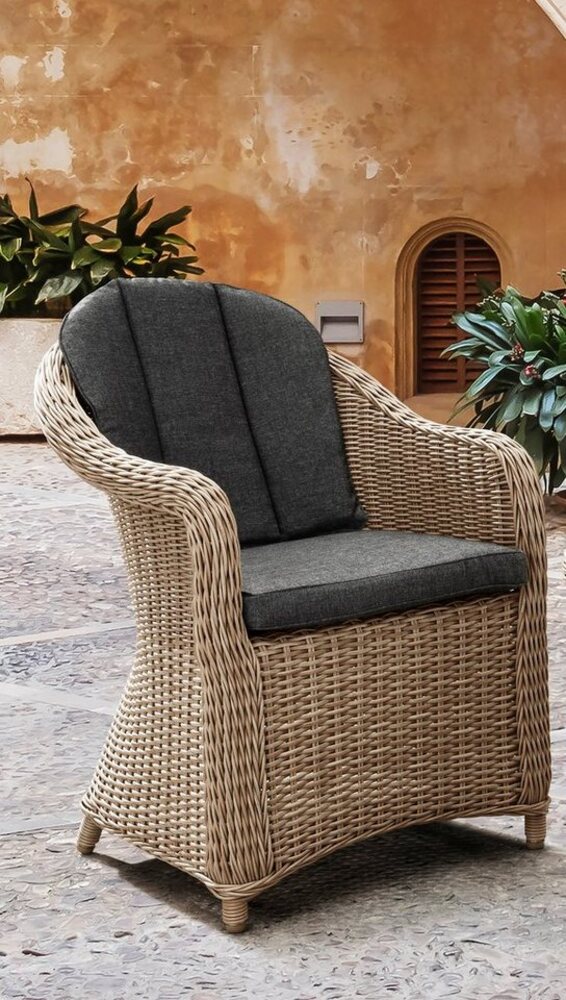 Destiny Gartensessel MALAGA (Set, 2-St), Aluminium, Polyrattan, inkl. Auflagen Bild 1