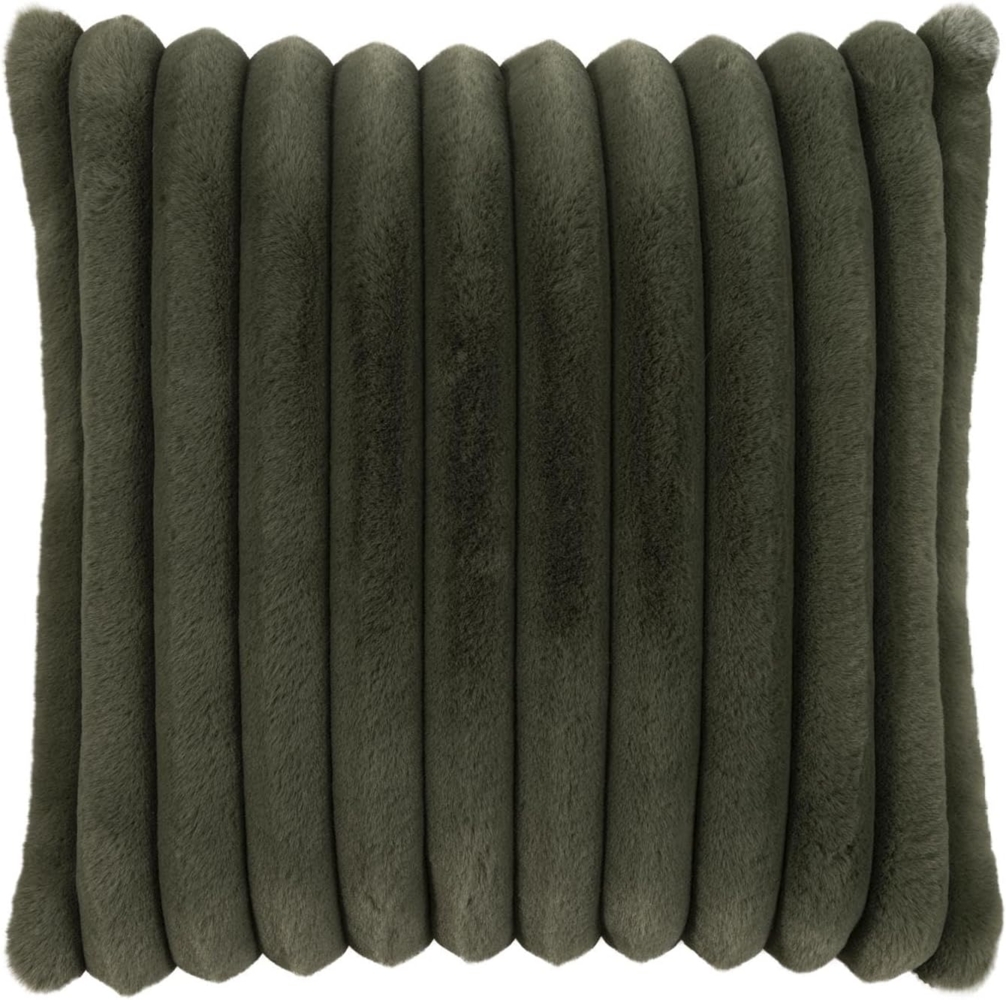 MAGMA Kissenhülle RAYA Fellimitat Streifen Look salbei ca. 45 x 45 cm Bild 1