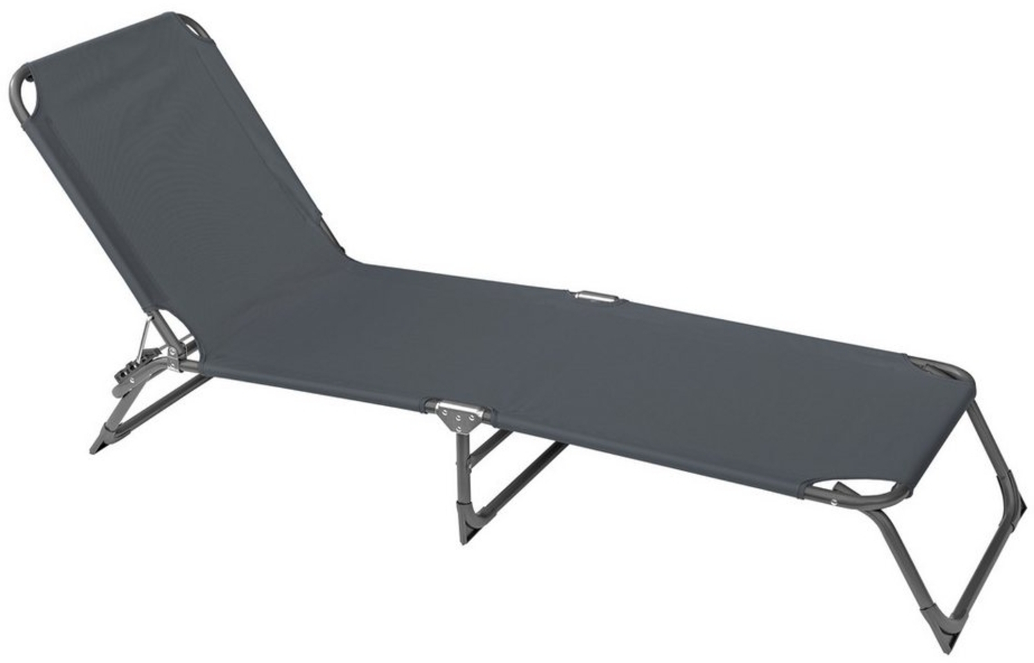 Haushalt International Gartenliege Sonnenliege, ca. 188 x 55cm, klappbar, verstellbare Rückenlehne, wetterfest, ideal als Gartenliege, Strandliege, ohne Sonnendach Bild 1