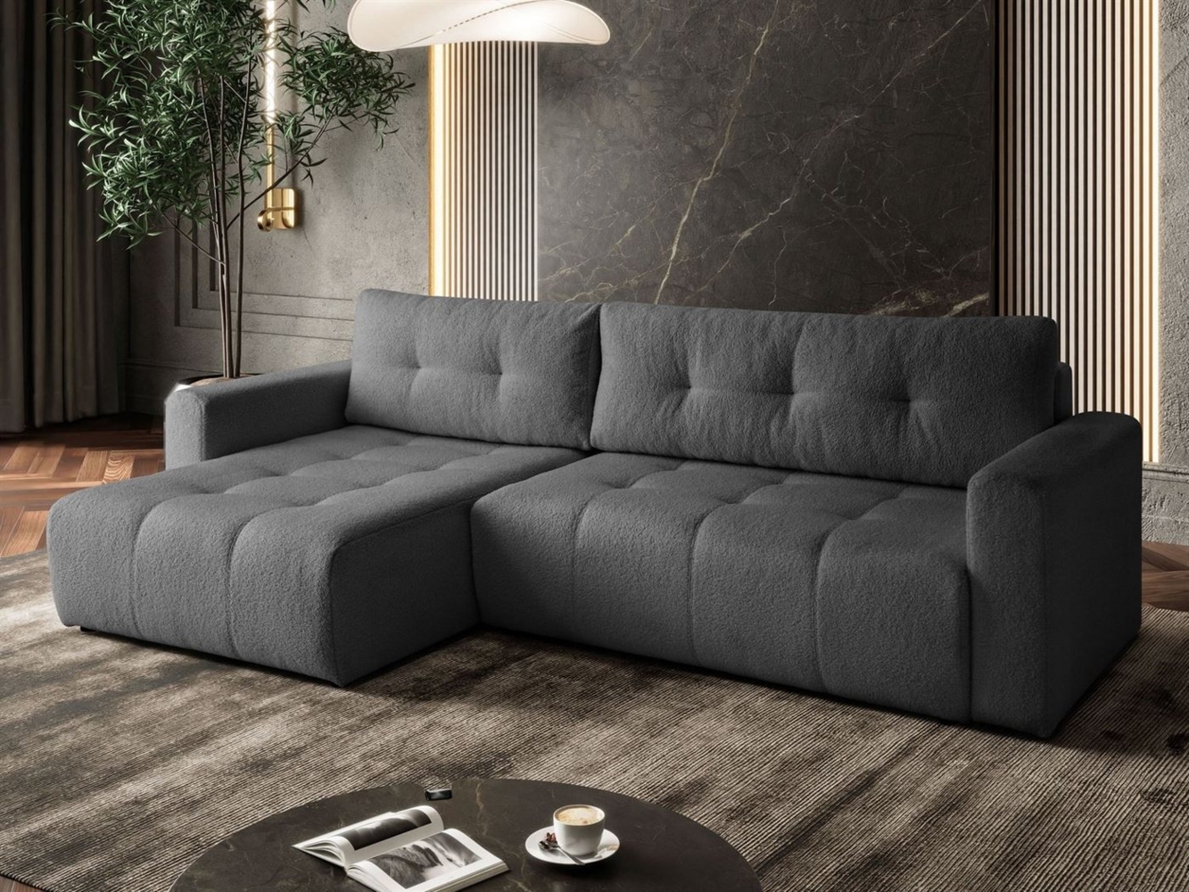 Lookway Ecksofa ASTON L-Form Couch, mit Bettkasten und Schlaffunktion Bild 1