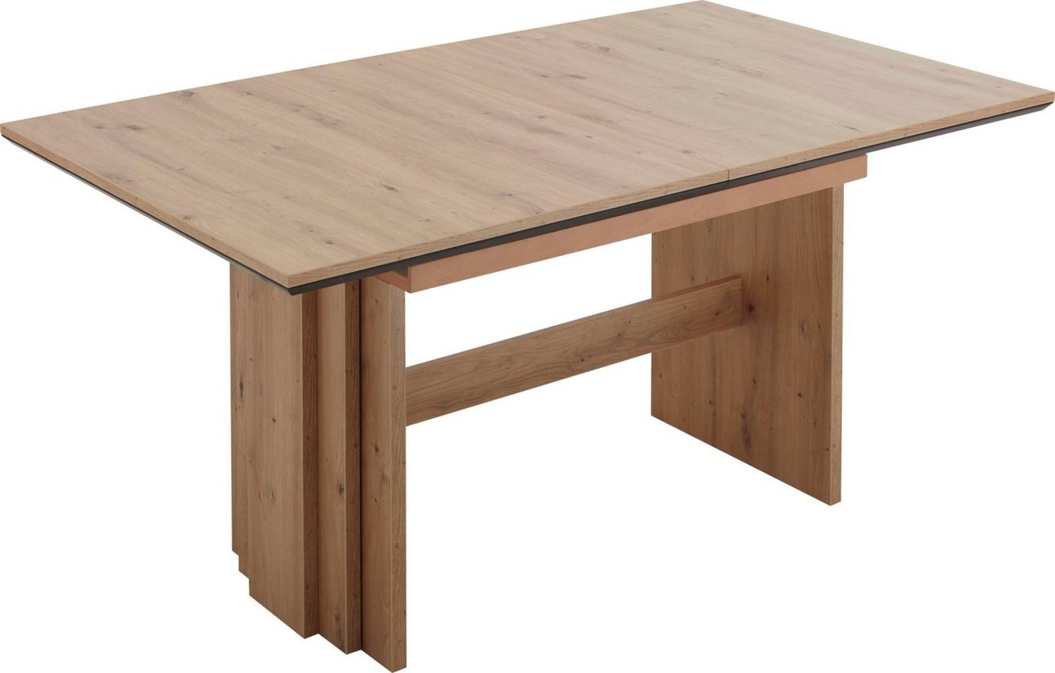 NIEHOFF SITZMÖBEL Wangentisch, mit Auszugsfunktion, Tischplatte mit schwarzem Design-Unterleimer Bild 1