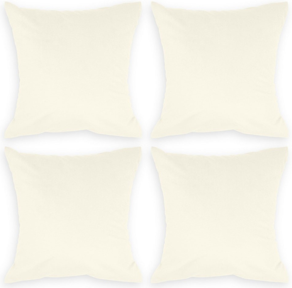 Amilian Kissenbezüge - 4er Set Kissenbezug - Zierkissenbezüge - Kissenhüllen, (4 Stück), 40x40 cm, Kissenhülle für Kissen, Zierkissen, Sofakissen, Dekokissen Bild 1
