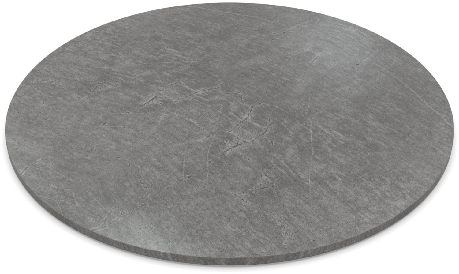 Dekor Spanplatte 19mm Tischplatte rund melaminharzbeschichtet Atlantic Stone Graphite mit ABS Kante - Größe 70 x 70 cm - Höhe 1,9 cm - Farbe Atlantic Stone Graphite Bild 1