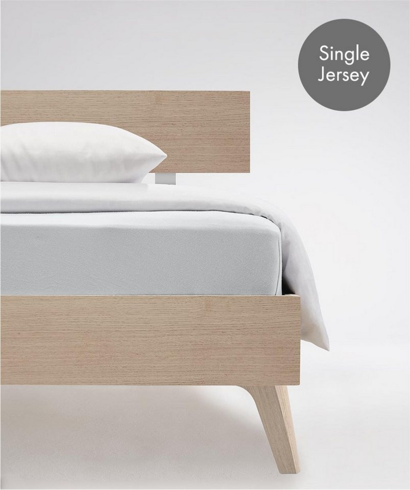 fleuresse Spannbettlaken Jenny C aus feinfädigem Mako-Jersey, Mako-Jersey, Gummizug: rundum, (1 Stück), für Matratzen bis 23 cm Höhe Bild 1