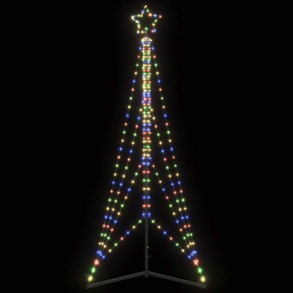 vidaXL Weihnachtsbaum-Beleuchtung 483 LEDs Mehrfarbig 240 cm 4016415 Bild 1