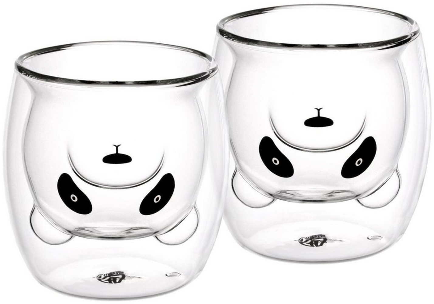 GRÄWE Doppelwandige-Thermogläser, 245ml, 2er Set, Motiv Panda Bild 1