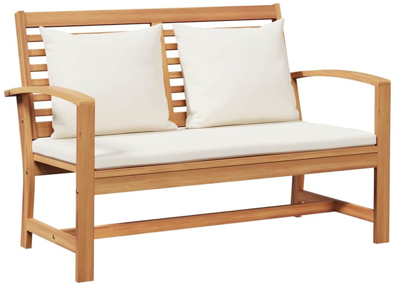 vidaXL Gartenbank Natur 110 x 64 x 76.5 cm Teak-Massivholz 42006404 Bild 1