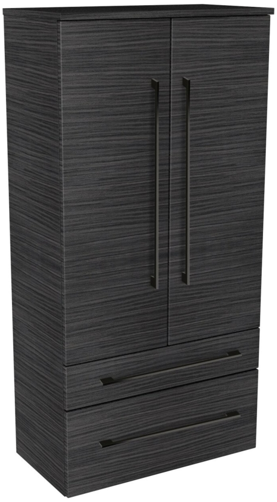 Lanzet Midischrank 60 cm, Schwarz Bild 1