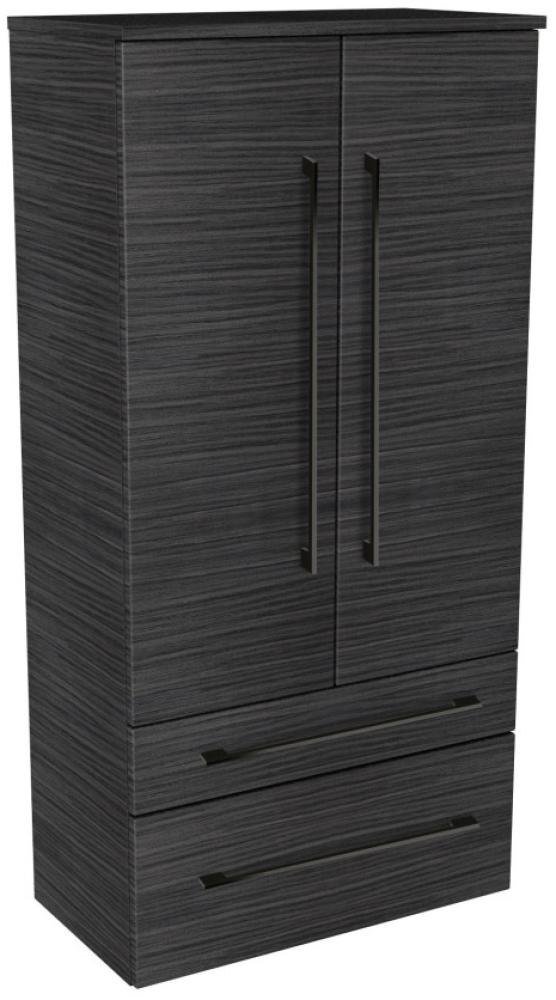 Lanzet Midischrank 60 cm, Schwarz Bild 1