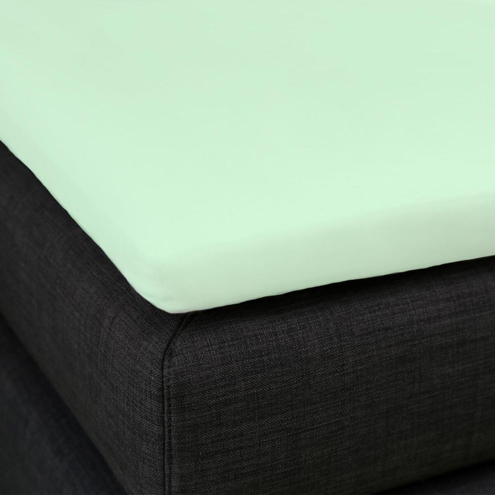 Formesse Bella Donna Topper Spannbetttuch La Piccola Restposten|90x200 cm| mint Bild 1