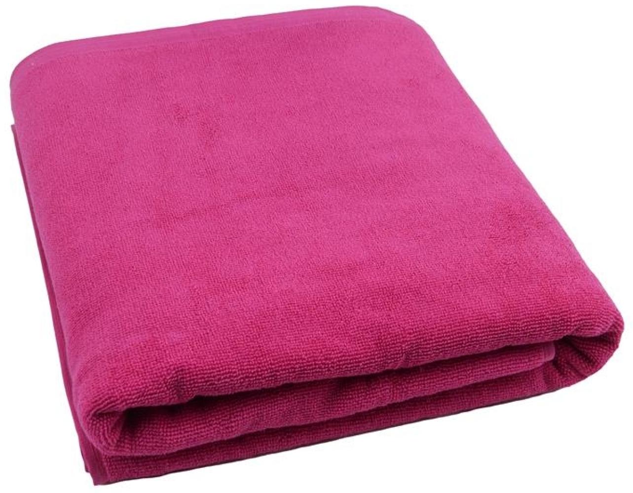 Saunatuch 90x200 cm pink ca. 450 g/m² Bild 1