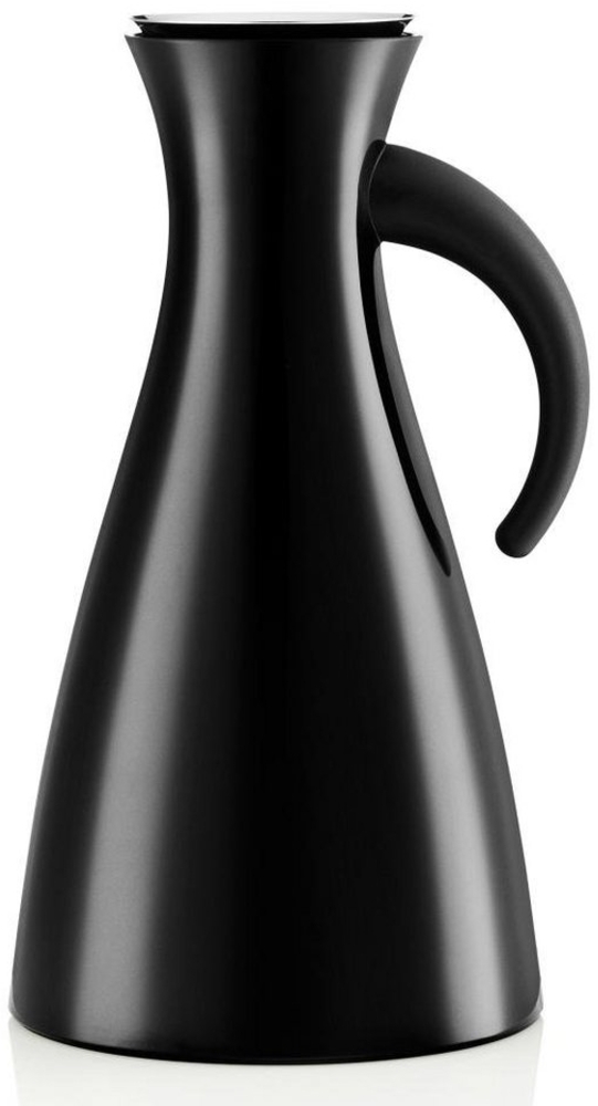 Eva Solo Isolierkanne, Kaffeekanne, Thermokanne, Teekanne, Glas/Kunstoff/Edelstahl, Schwarz, 1 L, 502910 Bild 1