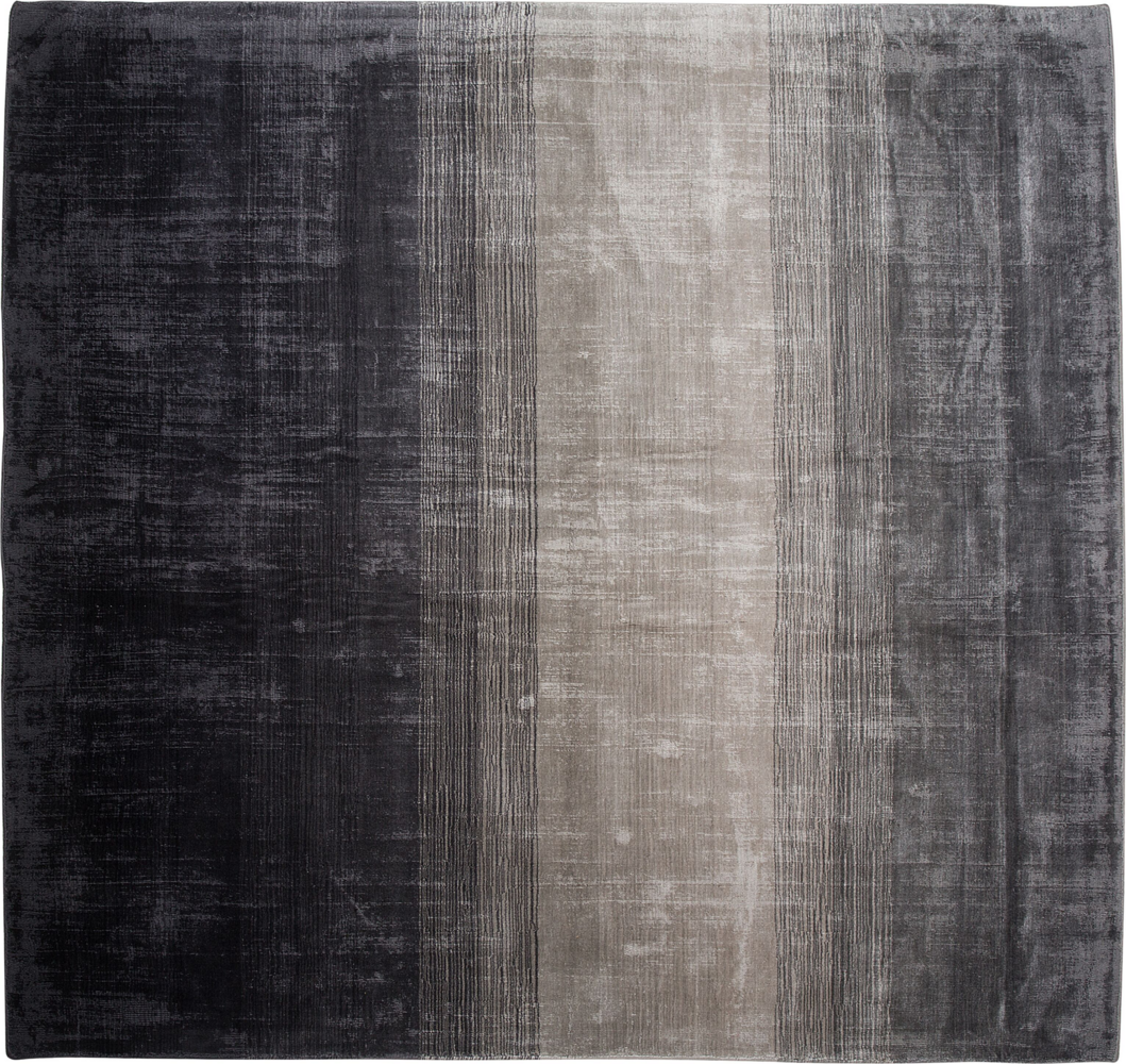 Teppich grau-schwarz 200x200 cm Kurzflor ERCIS Bild 1
