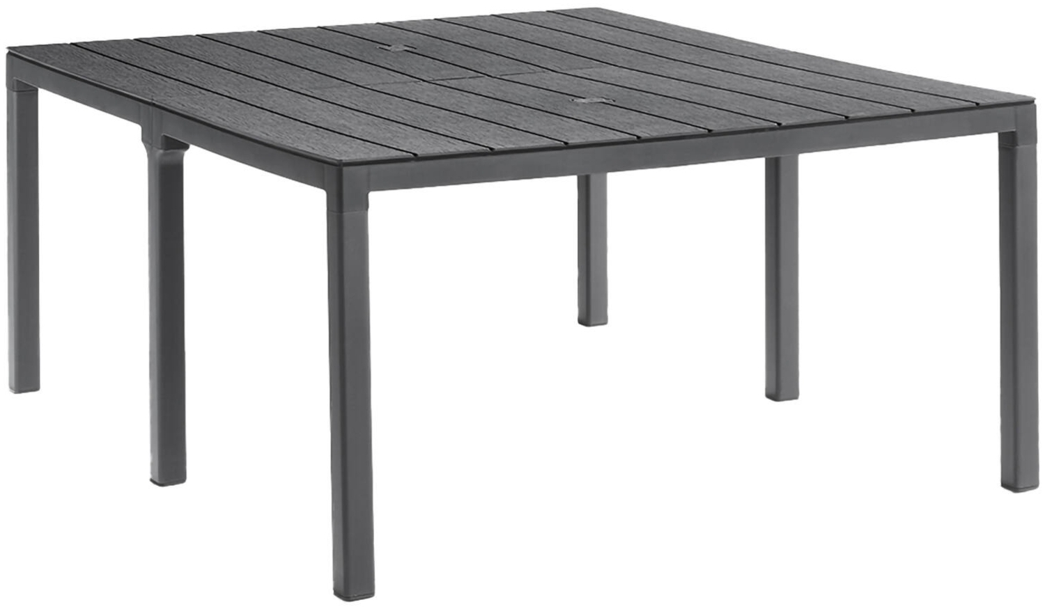 Dmora Gartentisch Campana, Picknickbasis, Mehrfachposition Garten-Esstisch, Mehrzweck-Außenbank, Made in Italy, 292x86 h74 cm, Anthrazit Bild 1