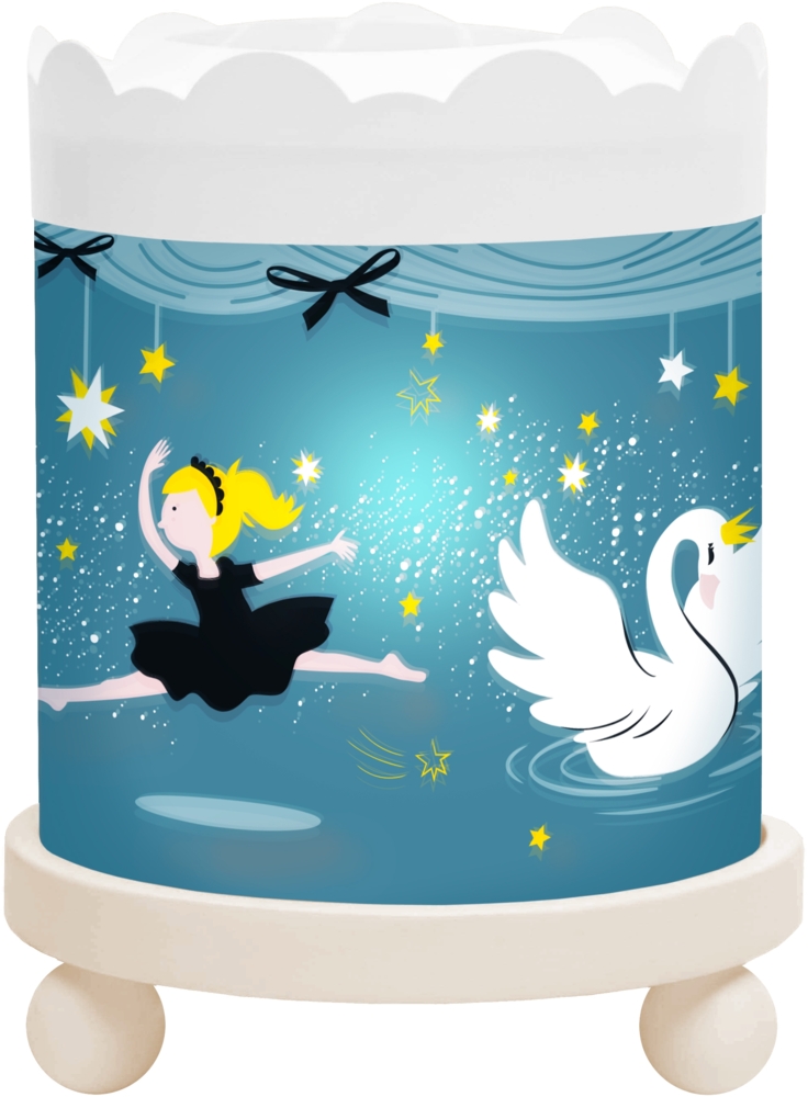 Nacht Licht - Magische Karussel Ballerina - Weiss 12V Bild 1