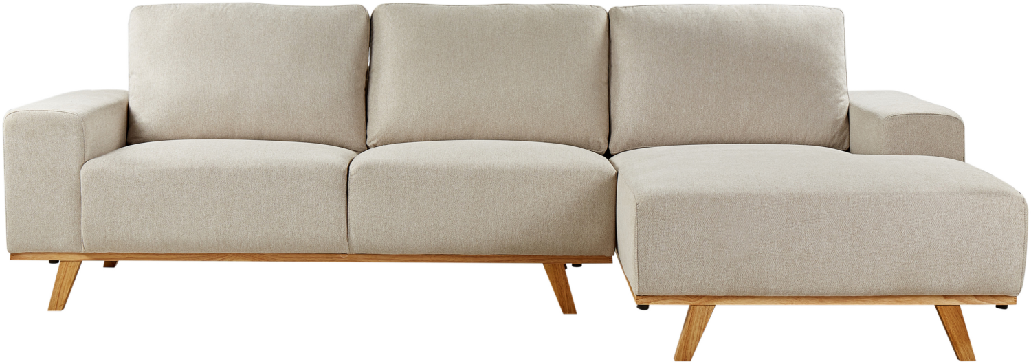 Ecksofa NORA Beige Stoff Bild 1