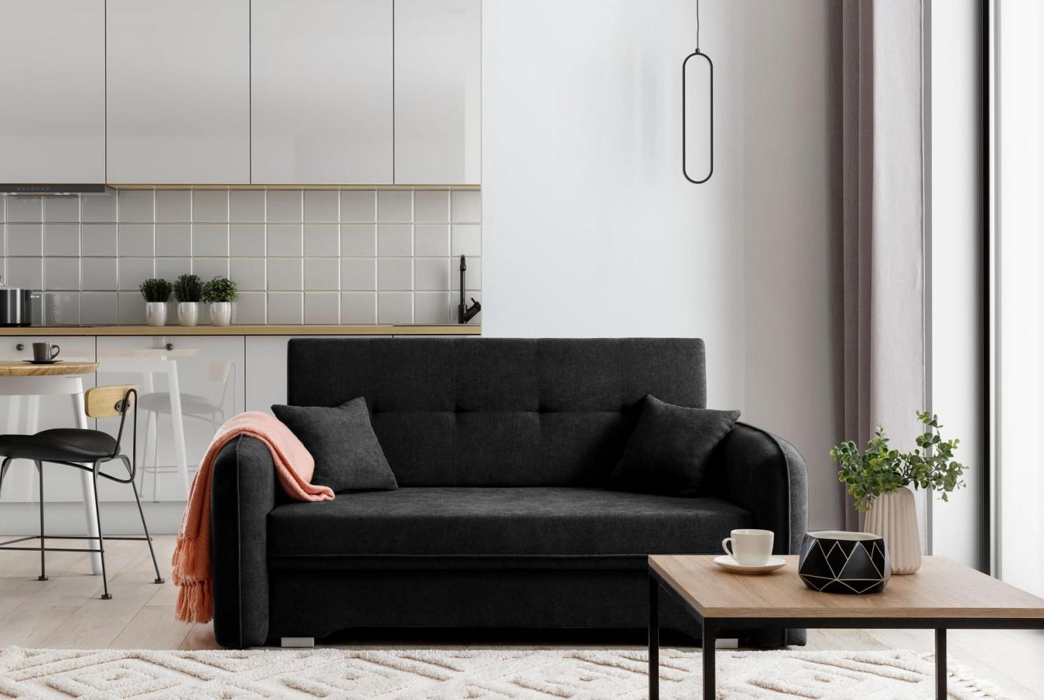 Wohnideebilder Laine 3-Sitzer Schwarz Sofas & Couches SO-LAI-10PO Bild 1