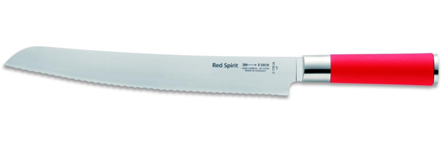 Friedrich Dick Red Spirit Brotmesser mit Wellenschliff, Klingenlänge 26 cm Bild 1