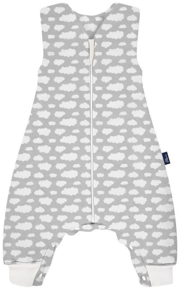 Alvi® Babyschlafsack Sleep-Overall wattiert Schlafsack mit Füßen Wolke Silber Exclusiv Bild 1