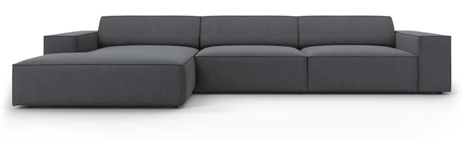 Micadoni 4-Sitzer Ecksofa Jodie Dark Grey Bild 1