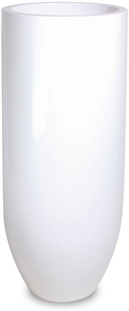Premium witterungsbeständige Bodenvase Pandora Ø 50 cm, Höhe 125 cm weiß Bild 1
