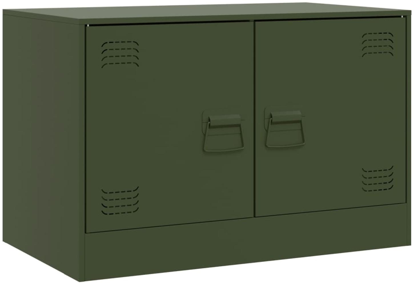 vidaXL TV-Schrank Olivgrün 67x39x44 cm Stahl 841639 Bild 1