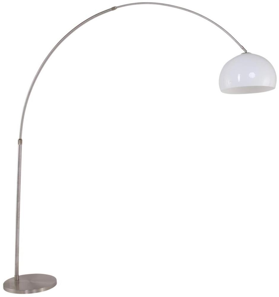 Steinhauer Stehleuchte Stresa 9678 Stahl, Lampenschirm Kunststoff Weiß Bild 1