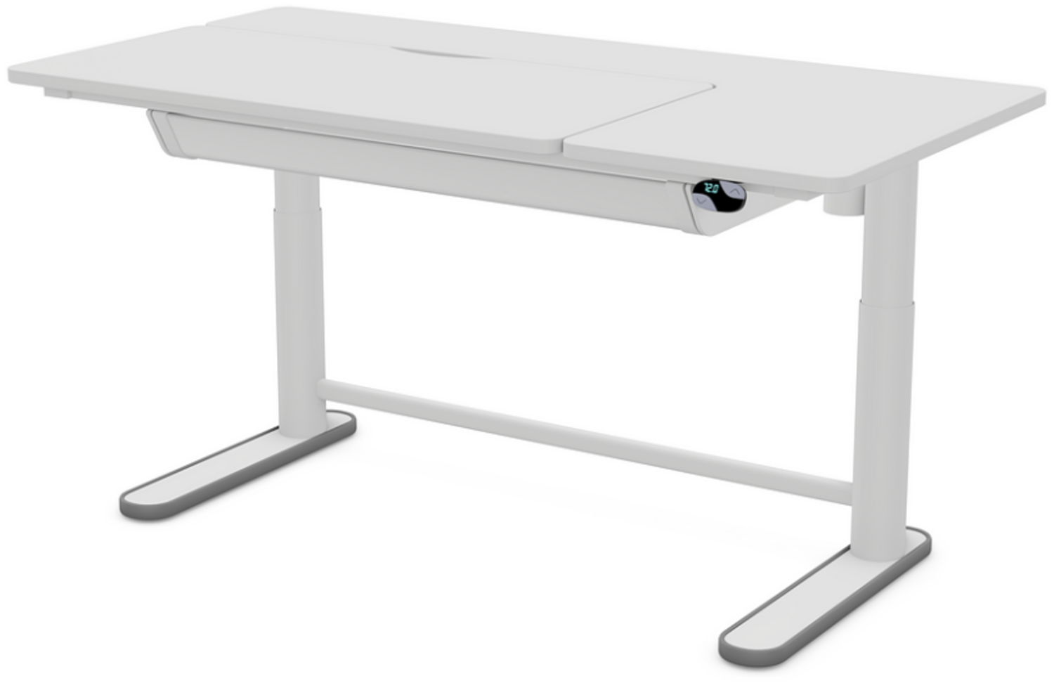 LIFETIME elektrisch verstellbarer Schreibtisch ERGO - Klappteil links Bild 1